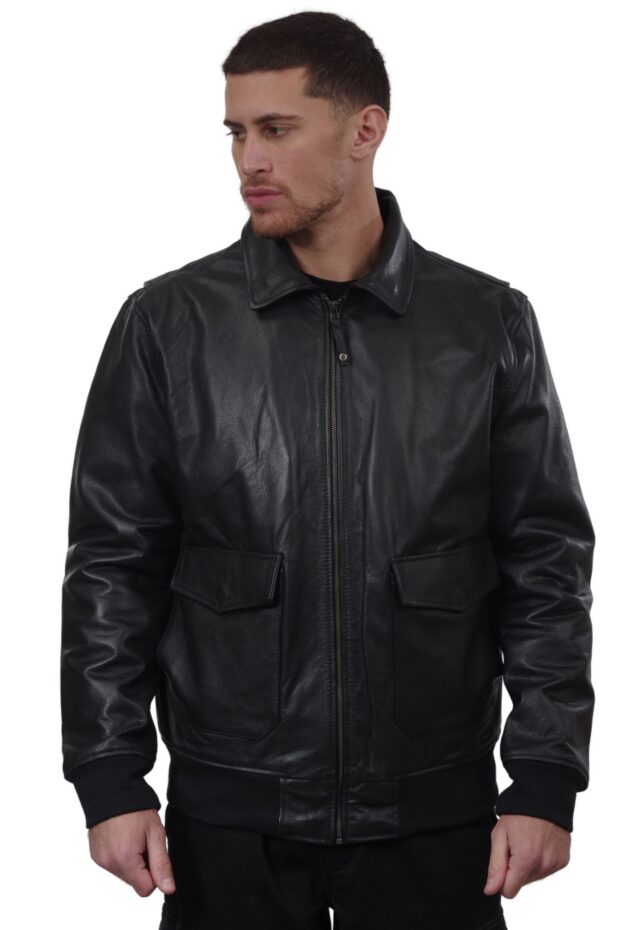 JULIET COWHIDE BLACK - AUTHENTIC MENS BLACK LEATHER JACKET