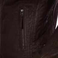 ALPHA VINTAGE SHEEP BROWN - AUTHENTIC MENS BLACK LEATHER JACKET