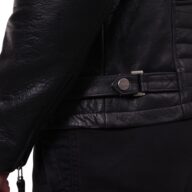DELTA BUFFALO BLACK - AUTHENTIC BLACK MENS LEATHER JACKET