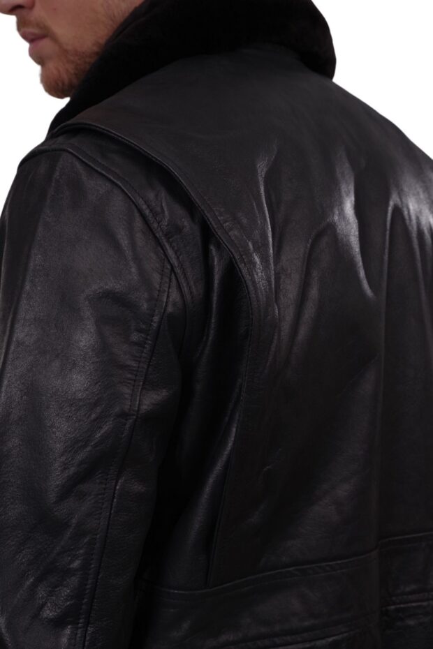 JULIET BUFFALO BLACK - AUTHENTIC MENS BLACK LEATHER JACKET