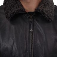 JULIET COWHIDE BLACK - AUTHENTIC MENS BLACK LEATHER JACKET