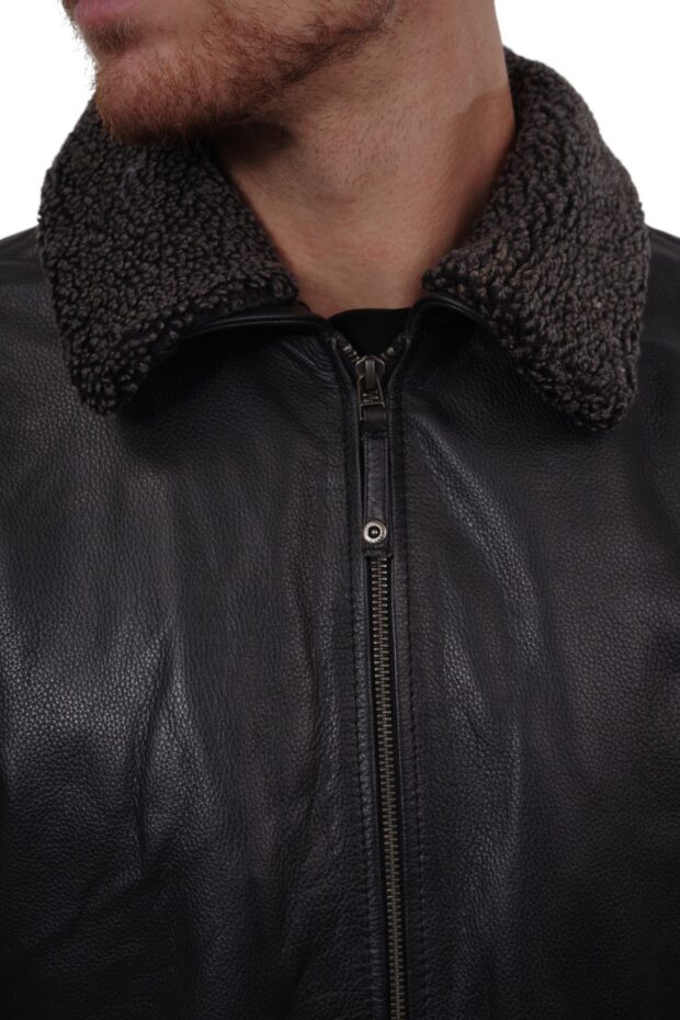 JULIET COWHIDE BLACK - AUTHENTIC MENS BLACK LEATHER JACKET
