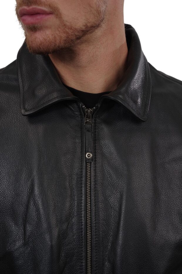JULIET COWHIDE BLACK - AUTHENTIC MENS BLACK LEATHER JACKET