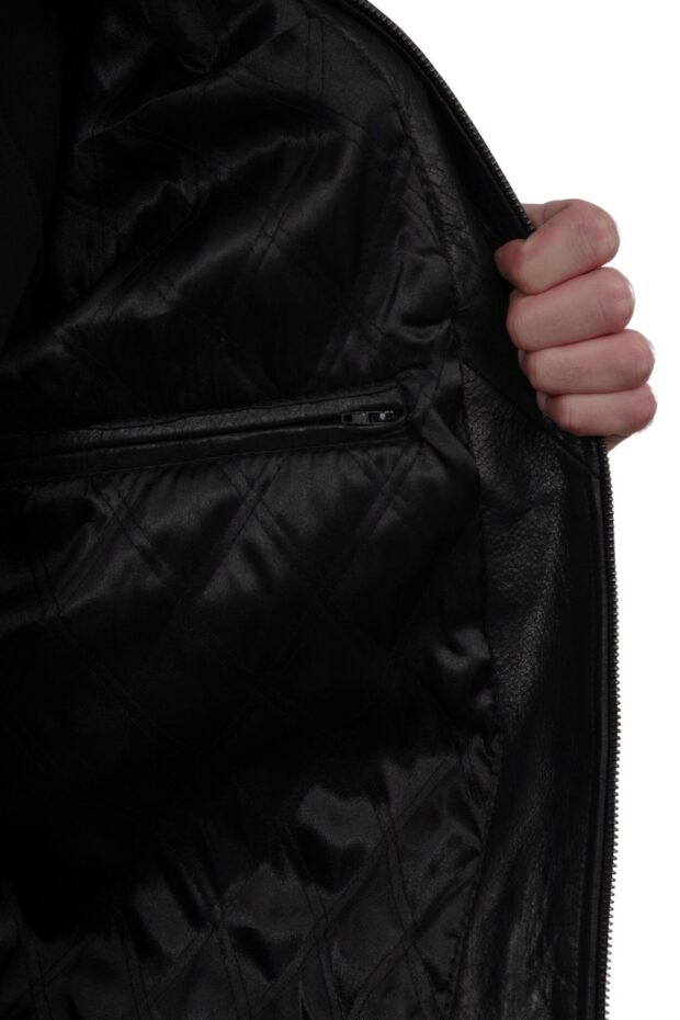 JULIET BUFFALO BLACK - AUTHENTIC MENS BLACK LEATHER JACKET