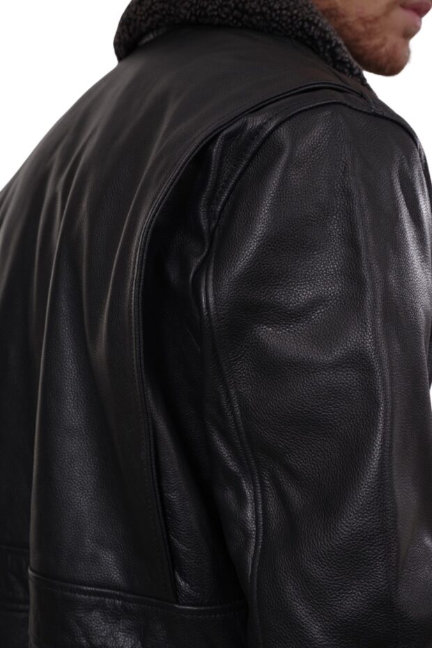 JULIET COWHIDE BLACK - AUTHENTIC MENS BLACK LEATHER JACKET