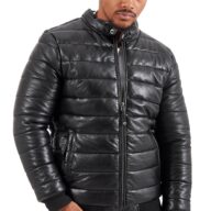 ADRIANO SHEEP BLACK - AUTHENTIC MEN'S BLACK LEATHER JACKET