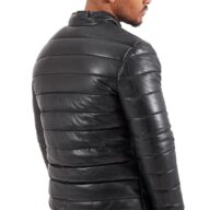 ADRIANO SHEEP BLACK - AUTHENTIC MEN'S BLACK LEATHER JACKET