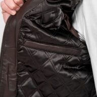 ALPHA SHEEP BROWN - AUTHENTIC MENS BROWN LEATHER JACKET