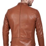 ALPHA SHEEP COGNAC - AUTHENTIC MENS COGNAC LEATHER JACKET