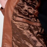 ALPHA SHEEP COGNAC - AUTHENTIC MENS COGNAC LEATHER JACKET
