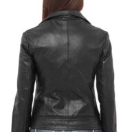 ATHINA BUFFALO BLACK - AUTHENTIC WOMENS BLACK LEATHER JACKET