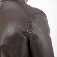 BIG HOOD SHEEP BROWN - AUTHENTIC MENS LEATHER JACKET