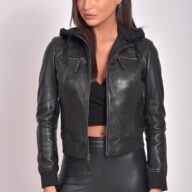 EANO SHEEP BLACK - AUTHENTIC WOMENS LEATHER JACKET