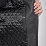 CHEROKEE VINTAGE SHEEP BLACK - AUTHENTIC WOMENS LEATHER BLACK JACKET