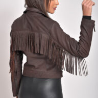CRAZY HORSE VINTAGE SHEEP BROWN - AUTHENTIC WOMENS LEATHER BROWN JACKET