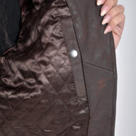 CRAZY HORSE VINTAGE SHEEP BROWN - AUTHENTIC WOMENS LEATHER BROWN JACKET