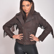 CHEROKEE VINTAGE SHEEP BROWN - AUTHENTIC WOMENS LEATHER BROWN JACKET