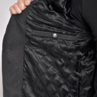 NAVAJO VINTAGE SHEEP BLACK - AUTHENTIC MENS BLACK LEATHER JACKET