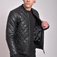 ARIZONA SHEEP BLACK - AUTHENTIC MENS BLACK LEATHER JACKET
