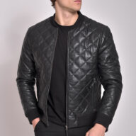 ARIZONA SHEEP BLACK - AUTHENTIC MENS BLACK LEATHER JACKET