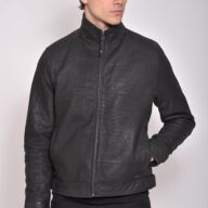 HOLLAND VINTAGE SHEEP BLACK - AUTHENTIC MENS LEATHER JACKET