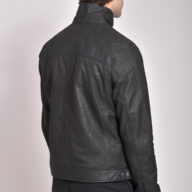 HOLLAND VINTAGE SHEEP BLACK - AUTHENTIC MENS LEATHER JACKET