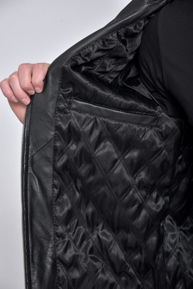 HOLLAND SHEEP BLACK - AUTHENTIC MENS LEATHER JACKET