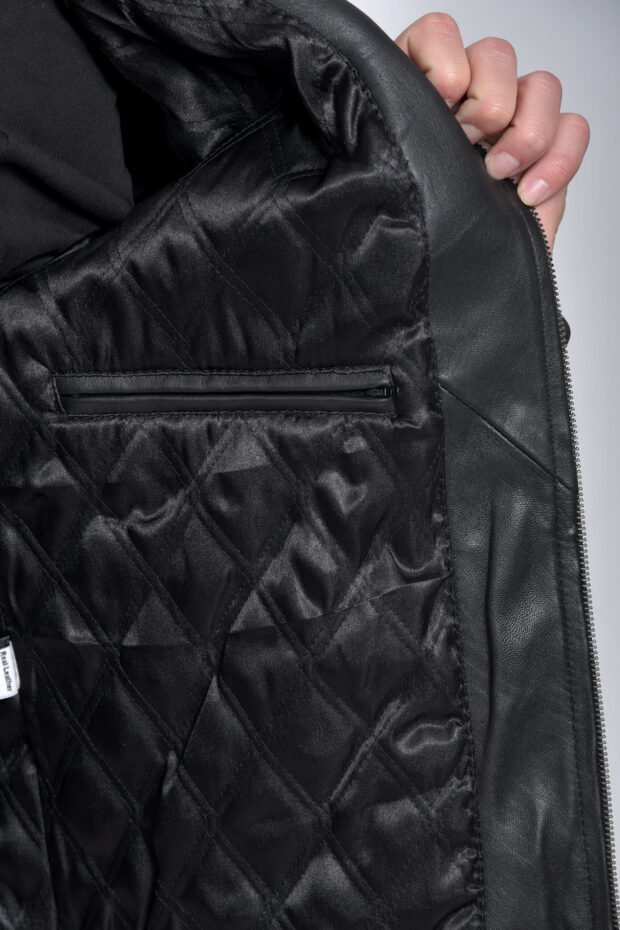 HOLLAND SHEEP BLACK - AUTHENTIC MENS LEATHER JACKET