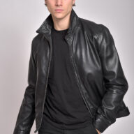 HOLLAND SHEEP BLACK - AUTHENTIC MENS LEATHER JACKET