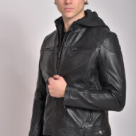 KAPPA SHEEP BLACK - AUTHENTIC MENS BLACK LEATHER JACKET