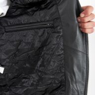 BRANDO SHEEP BLACK - AUTHENTIC MENS BLACK LEATHER JACKET