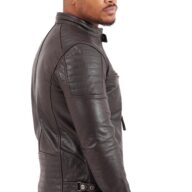 DELTA BUFFALO BROWN - AUTHENTIC MENS LEATHER JACKET