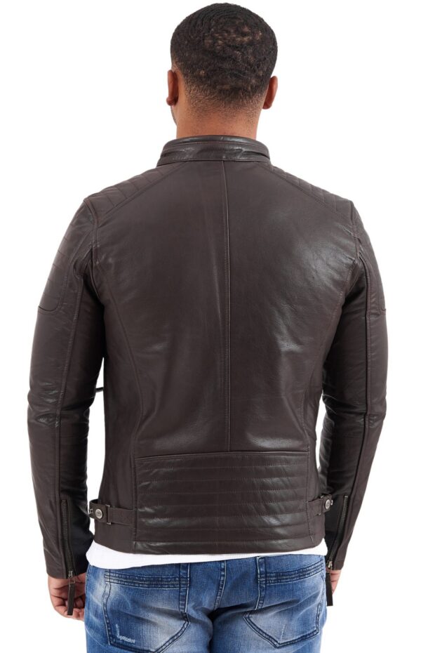 DELTA BUFFALO BROWN - AUTHENTIC MENS LEATHER JACKET