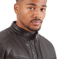 DELTA BUFFALO BROWN - AUTHENTIC MENS LEATHER JACKET