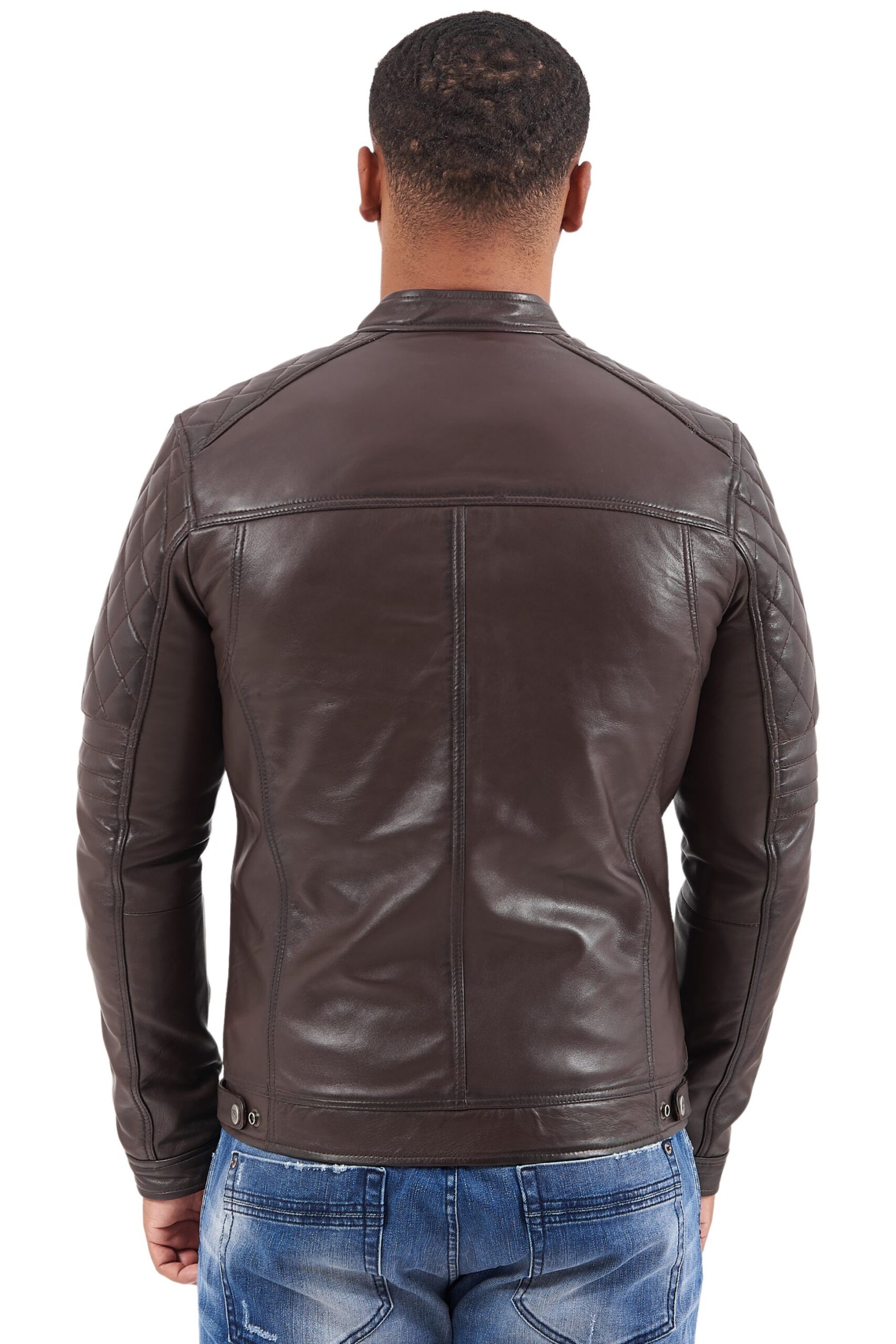 BRAVO SHEEP BROWN - AUTHENTIC BROWN MENS LEATHER JACKET