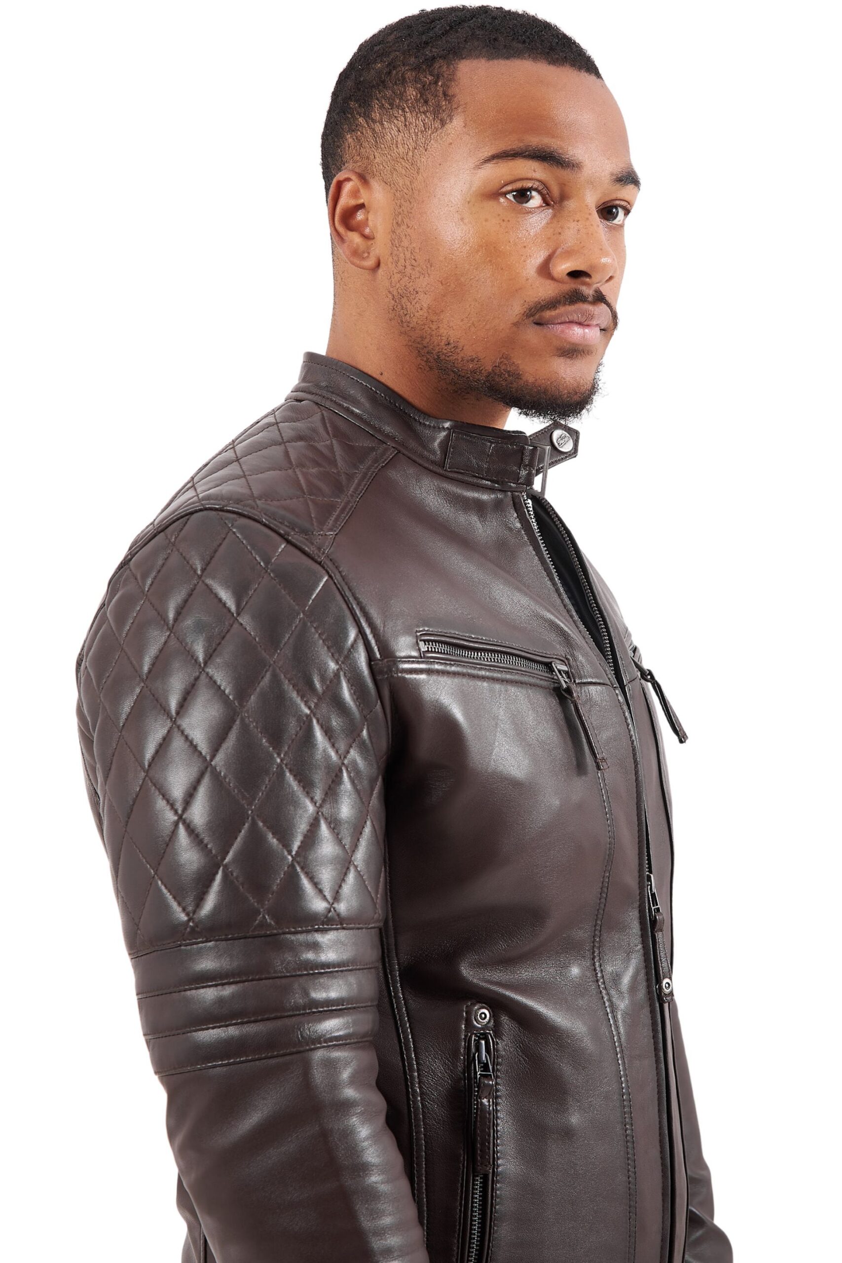 BRAVO SHEEP BROWN - AUTHENTIC BROWN MENS LEATHER JACKET