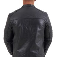 BRAVO BUFFALO BLACK - AUTHENTIC BLACK MENS LEATHER JACKET