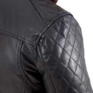 BRAVO BUFFALO BLACK - AUTHENTIC BLACK MENS LEATHER JACKET