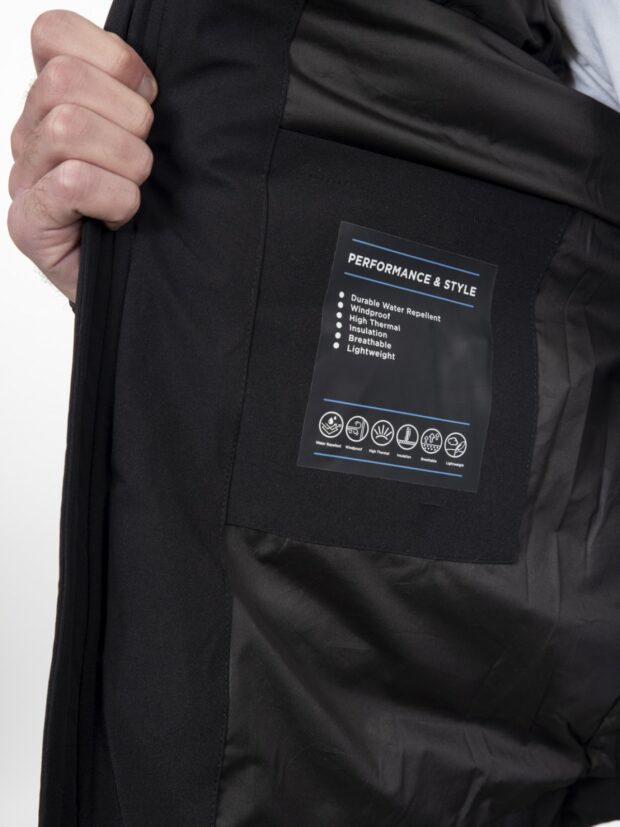ICETECH CAPO MENS PUFFERTZAKET BLACK