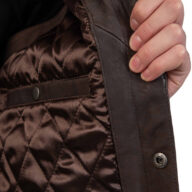 CARGO SHEEP VINTAGE BROWN - AUTHENTIC MENS SLEEVELESS BROWN LEATHER JACKET