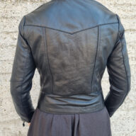 CASSANDRA SHEEP BLACK - AUTHENTIC WOMENS LEATHER JACKET