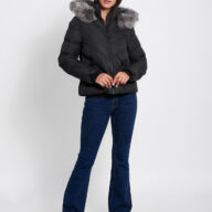 CASSIA BLACK WOMEN'S PUFFER JACKET