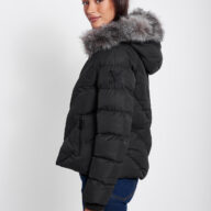 CASSIA BLACK WOMEN'S PUFFER JACKET