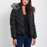 CASSIA BLACK WOMEN'S PUFFER JACKET