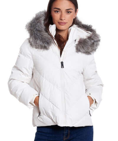 CASSIA WHITE WOMEN'S PUFFER JACKET