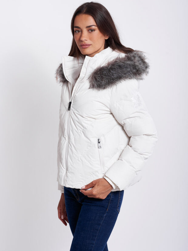 CASSIA WHITE WOMEN'S PUFFER JACKET
