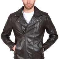 CHARLIE SHEEP BROWN - AUTHENTIC MENS BROWN LEATHER JACKET