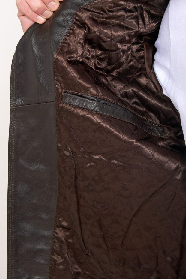 CHARLIE SHEEP BROWN - AUTHENTIC MENS BROWN LEATHER JACKET