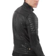 CHARLIE SUC BUFFALO BLACK - AUTHENTIC BLACK MENS LEATHER JACKET