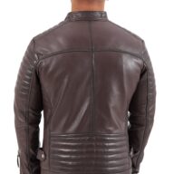 CHARLIE SUC SHEEP BROWN - AUTHENTIC MENS BROWN LEATHER JACKET